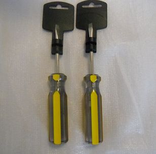 Yellow Acetate Screwdriver With Cr V Blade