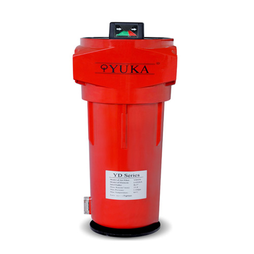 Yuka Brand Good Quality Coalescing Compressed Air Filter Inlet Outlet 2
