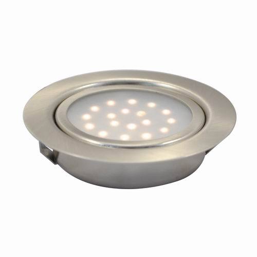 1 6w Led Recessed Round Swivel Under Cabinet Puck Light