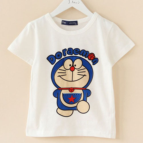 100 Cotton Cartoon Printed T Shirts For Child