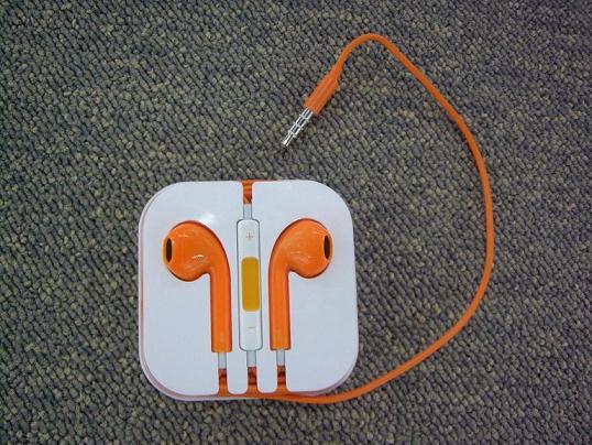 100 New Brand Original Earphone With Remote Mic For Apple Iphone 5 5s Mp3