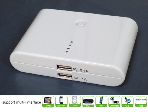 12000mah Power Bank With Dual Usb Output For Iphone Ipad Samsung Nokia Htc