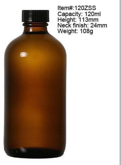120ml Glass Amber Medicine Bottle