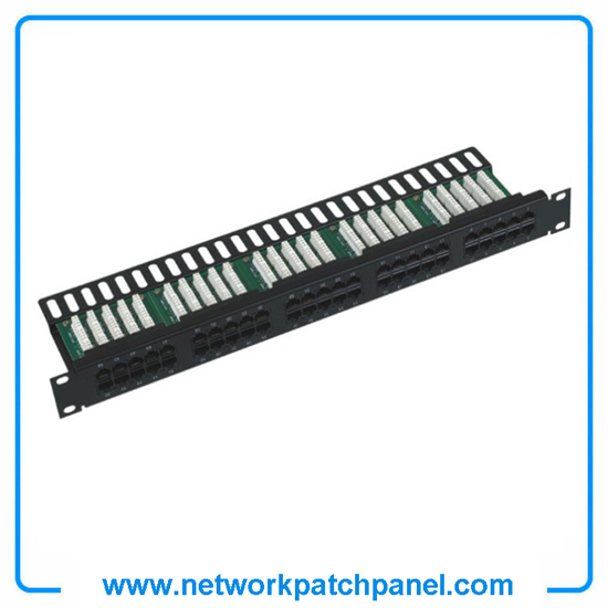 19 Inch 50 Ports Cat3 Rj11 Telephone Patch Panel