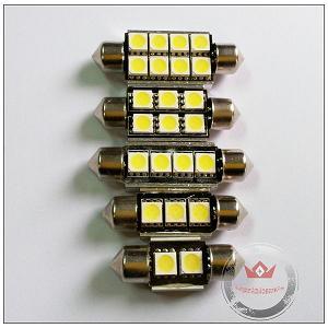 2 3 4 6 8smd Festoon Led Auto Bulb With Canbus And Heat Sink