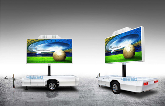 2014 Hot Yes T5 Outdoor Led Advertising Trailer For Movie Nights Stage Back