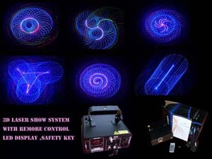 3d Mini Rgb Laser Show With Led Display