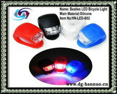 3v Battery Powered Waterproof Silicone Led Bicycle Light
