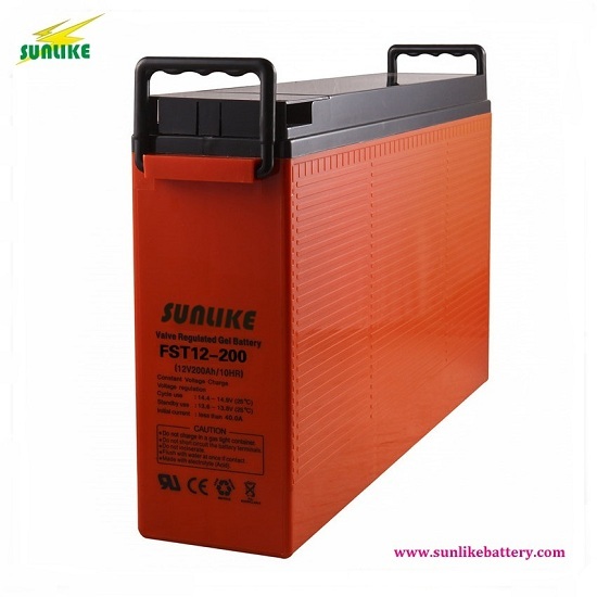 3years Warranty Front Terminal Telecom Battery 12v200ah For Projects