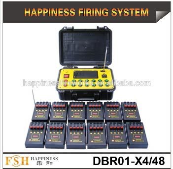 48 Channels Pyrotechnic Fire System 500 M Remote Control