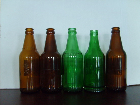 500ml Amber Green Beer Bottle