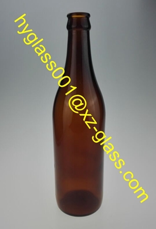 500ml Beer Glass Bottle Amber Crown Cap Bott