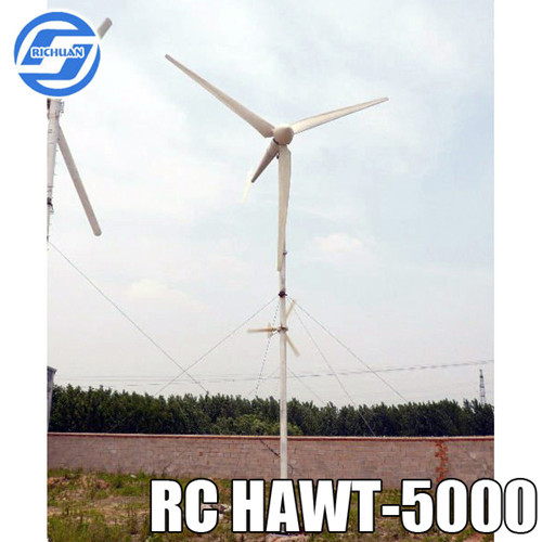 5kw Horizontal Axis Wind Turbine Generator For House