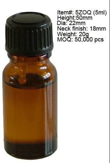 5ml Amber Glass Medicine Bottle