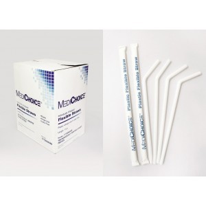 7 75 Paper Wrapped Straw Flexible Pp Drinking Straws