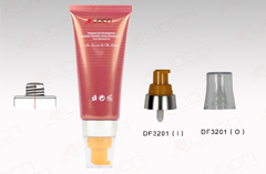 70ml Eco Colored Cosmetic Plastic Tube With Pump