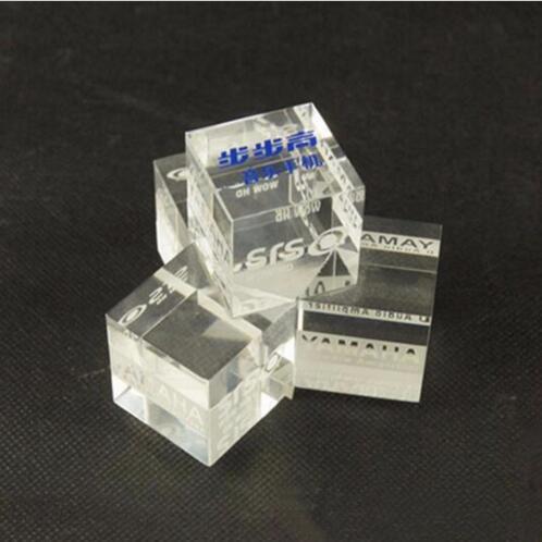 Acrylic Material And Cube Style Mobile Phone Logo Display Block