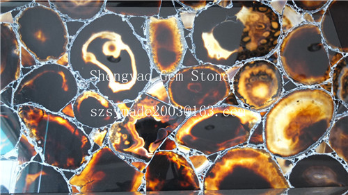 Agate Semi Precious Gem Stone Slabs Wall Decoration Or Countertops