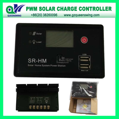 Auto12v 24v 20a Pwm Solar Charge Controller With 2 Usb Port