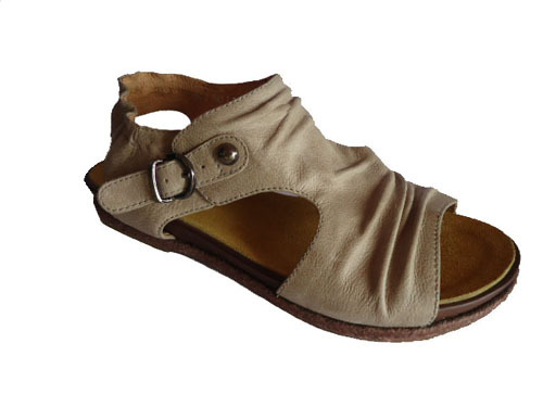 Beige Lady Leather Casual Sandals 2306 3
