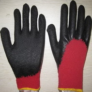 Black Latex Coated Working Gloves Lg1506 11