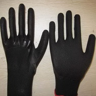 Black Latex Coated Working Gloves Lg1507 1