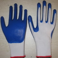 Blue Nitrile Coated Working Gloves Ng1501 1