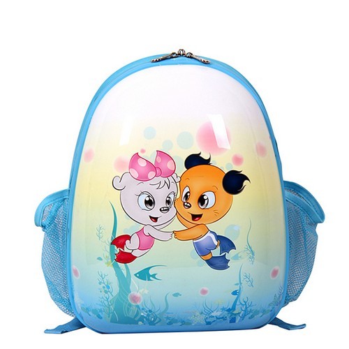 Blue Smjm Oval Shape Kid Backpack Small Cute Backpacks For Kids
