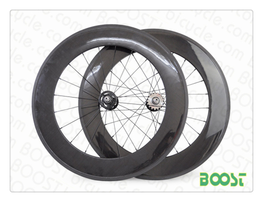 Boost High Tg Text 88mm Track Bike Carbon Wheels Fixed Gear Fiber Tubular B