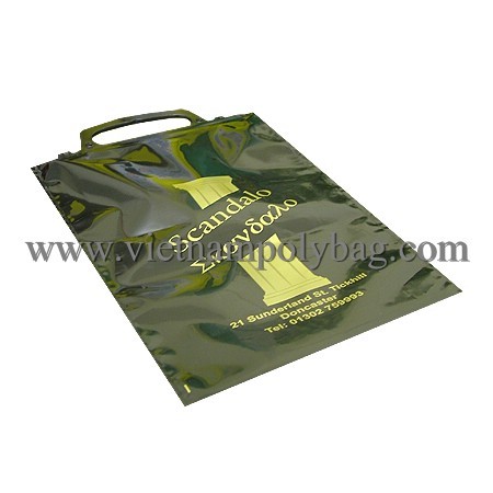 Clip Close Handle Plastic Carrier Bag Made In Vietnam