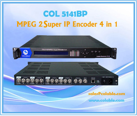 Col5141bp Mpeg2 4 Encoder With Ip In 1