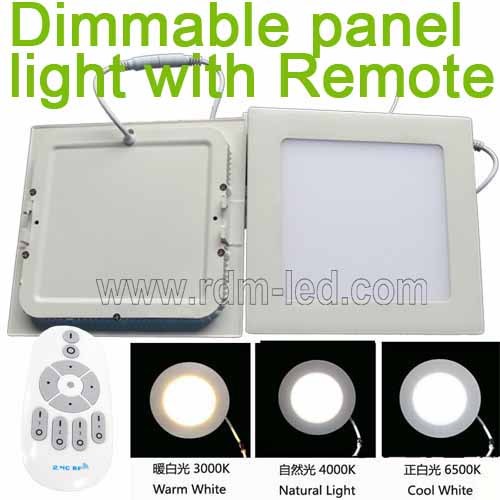 Color Changing And Dimmable Square Led Panel Light By Remote