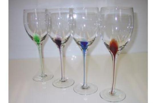 Colored Glass Wine Cup