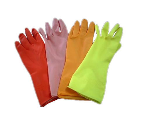 Colorful Rubber Houshold Gloves