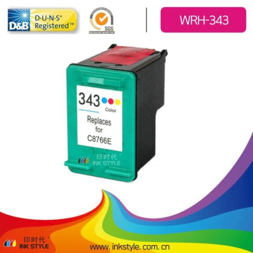 Compatible C8766e 343 Tri Color Ink Cartridge For Hp