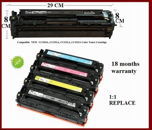Compatible Remanufactured Cc530a Cc531a Cc532a Cc533a Color Toner Cartridge