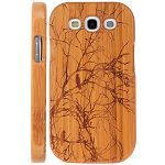 Cool Design Wooden Bamboo Case For Samgsung Galaxy Siii I9300 Bird And Tree