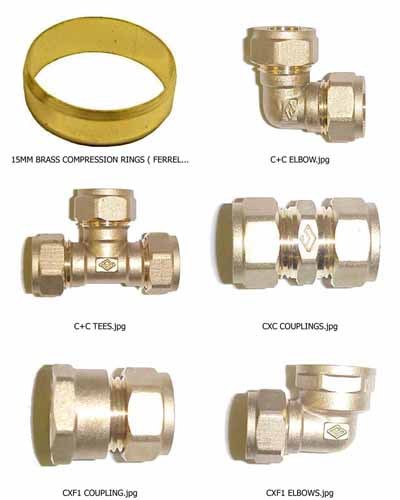 Copper Fitting Brass Compression Ring