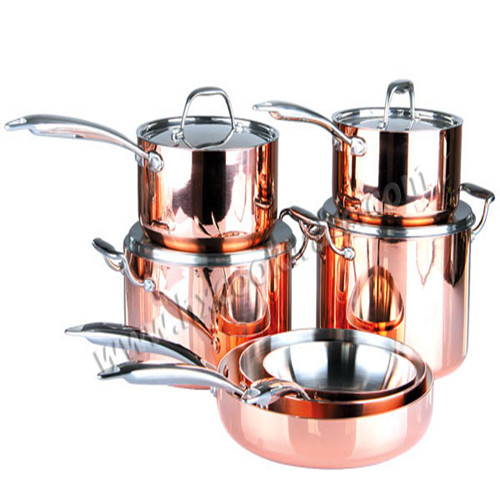 Copper Triply Cookware Set Hxc Set6