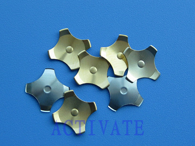 Cross Metal Dome Four Leg Gold Plating With Dimple
