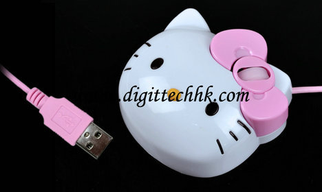Cute Hello Kitty Usb 3d Optical Mouse For Pc Laptop