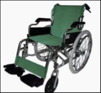 Deluxe Aluminium Wheelchair Green