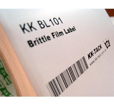 Destructible Type Brittle Film Label