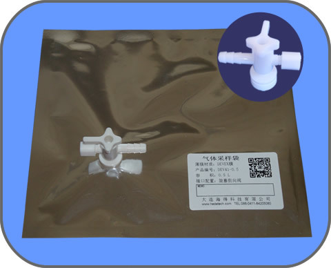 Devex Gas Sampling Bag With Pc Side Opening Stopcock Valve 0 5l