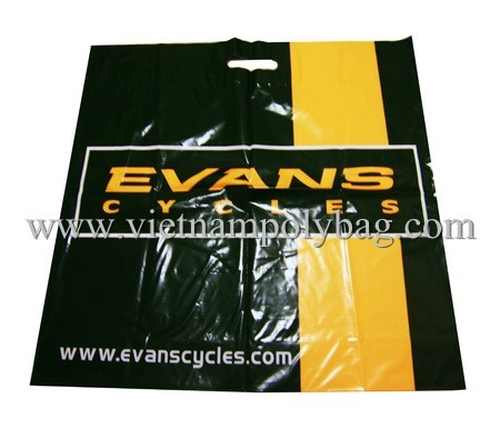 Die Cut Poly Shopping Carrier Bag Made In Vietnam