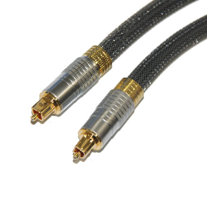Digital Toslink Fiber Optic Cable For Audio And Video Multimedia