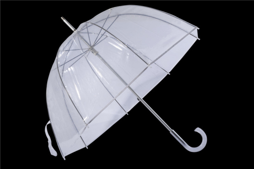 Dome Shape Windproof Transprent Pvc Recycle Umbrella