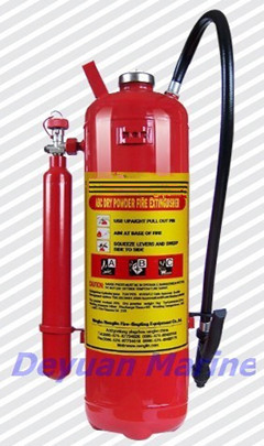 Dry Powder Fire Extinguisher With External Gas Cartridge