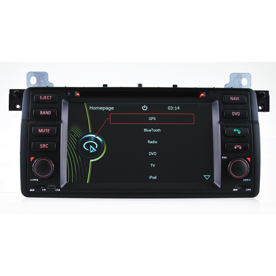 Dvd Navigation Of Bmw E46 With Radio Tv Ipod Bluetooth Function