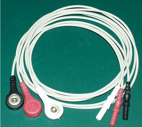 Ecg Ekg 3 Lead Patient Monitor Cable Leads Wires
